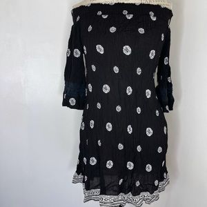 Black off the shoulder dress